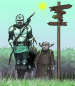 Knight and Monk on the way to Doxacon Seattle 2022