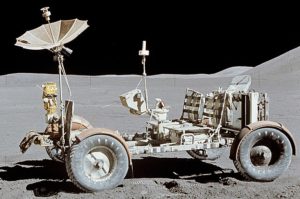 Apollo 15 lunar rover (image courtesy Wikimedia Commons)