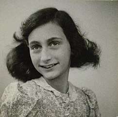 Anne Frank's passport photo from 1942 (image courtesy Wikimedia Commons)