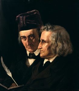A drawing of the Brothers Grimm (image courtesy Wikimedia Commons)